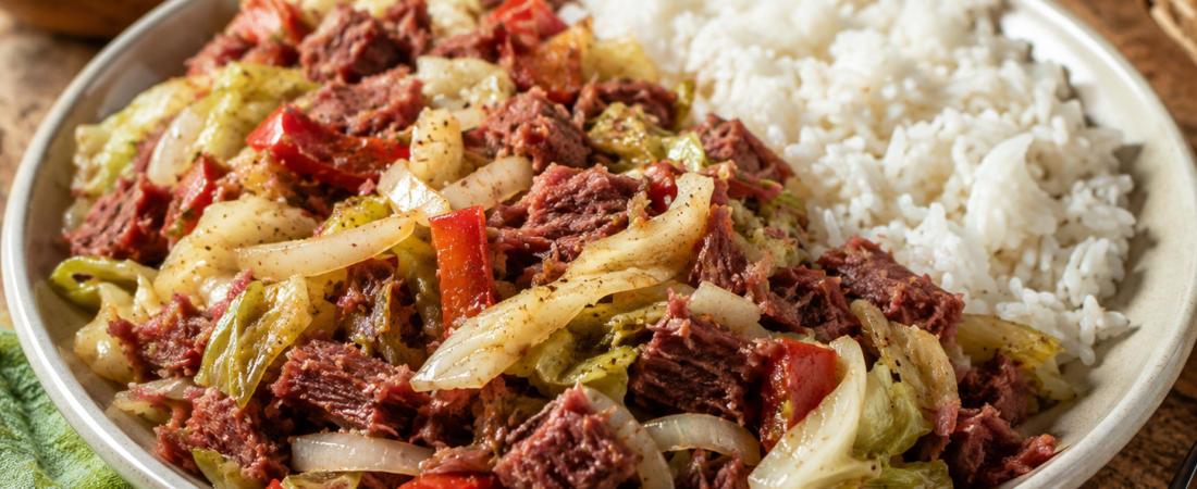Jamaican Corned Beef & Cabbage: The Simple Tin Food That Tastes Like Home