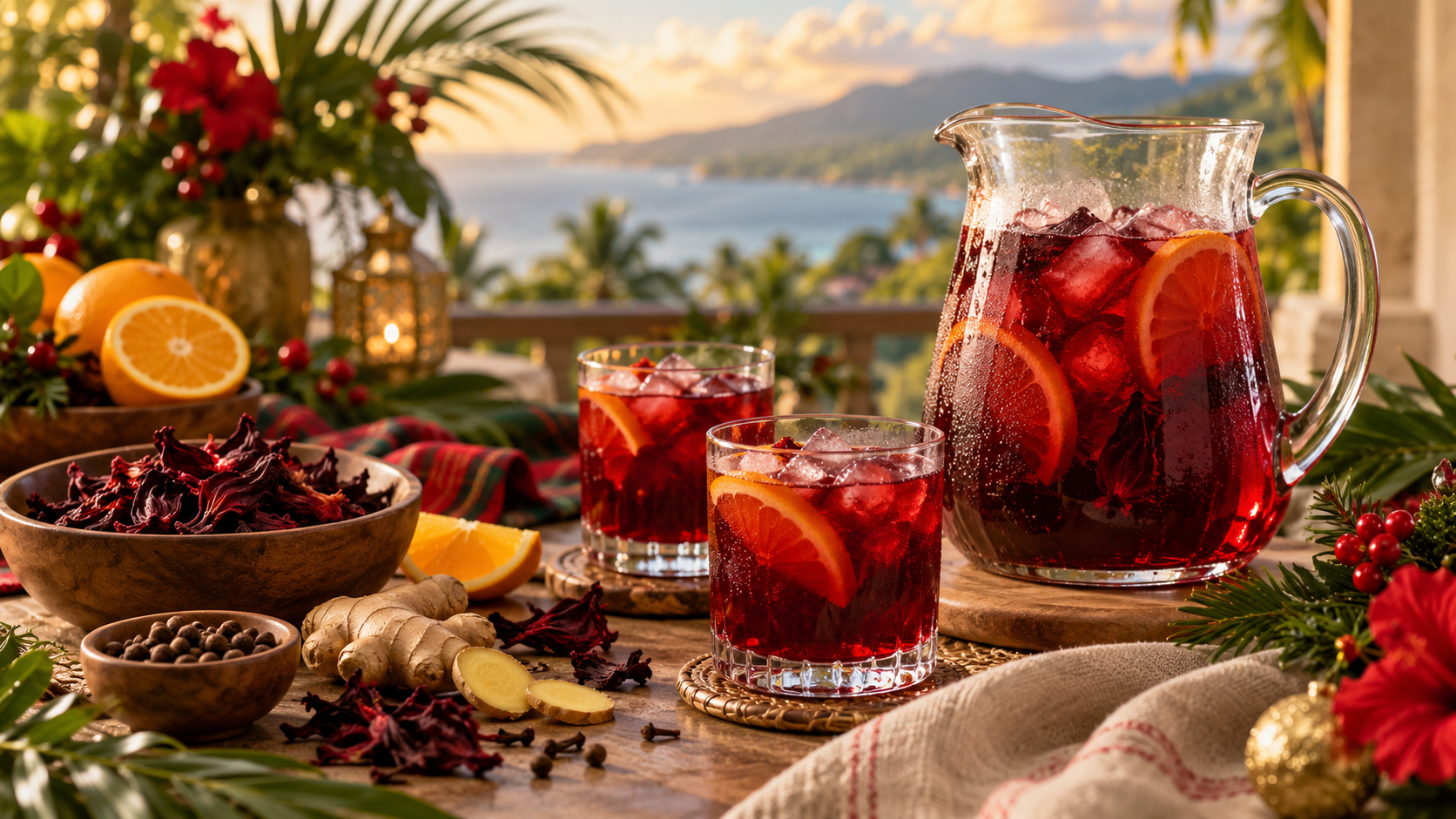 Jamaican Christmas Sorrel Drink